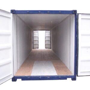40ft High Cube Double Door Container Blue