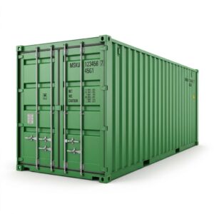 40ft One-Trip Shipping Container Green