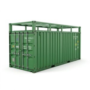 20ft Open Top Container Green