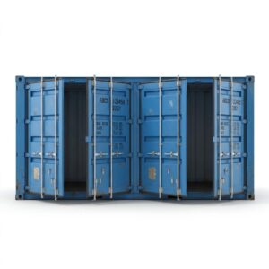 20ft Open Side Container Blue