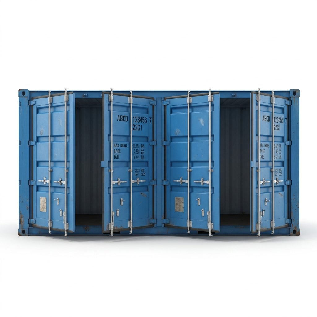 20ft Open Side Container Blue