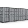 40ft High Cube Open Side Container Gray