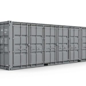 40ft High Cube Open Side Container Gray
