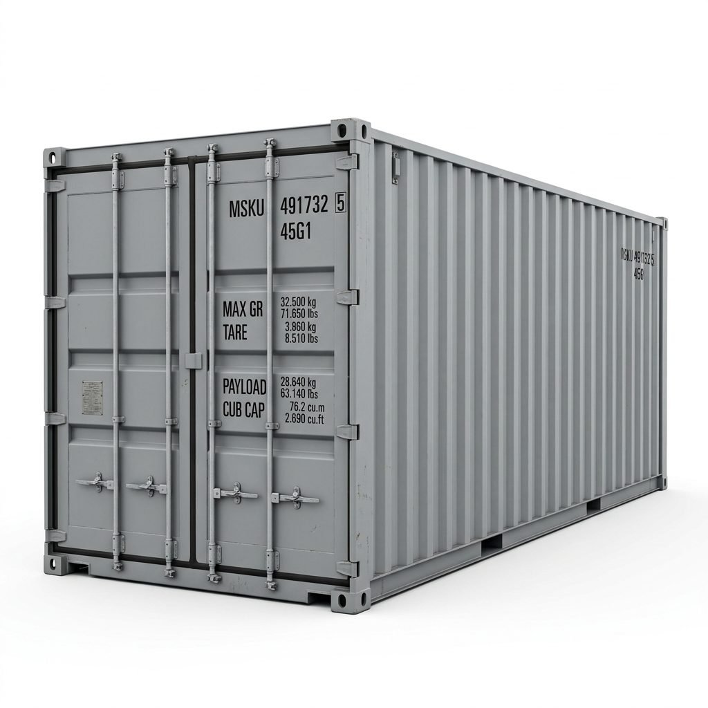 40ft High Cube Container Gray