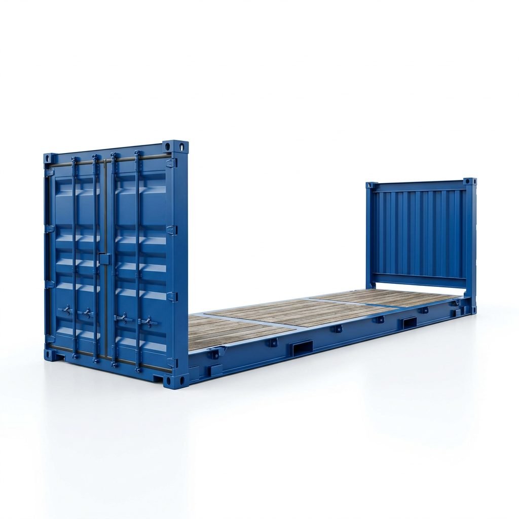 40ft Flat Rack Container Blue